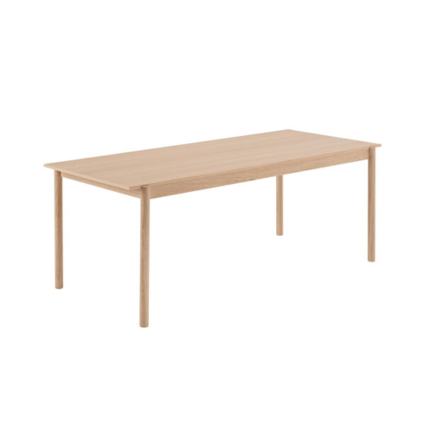 Solid wood rectangular table
