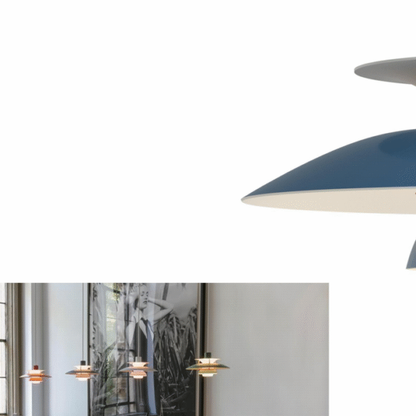 UFO chandelier in restaurant and living room