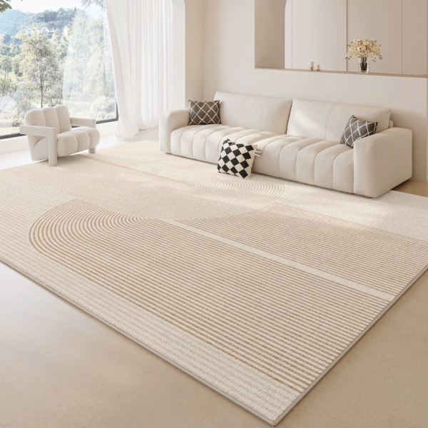 Cotton and linen textile carpet